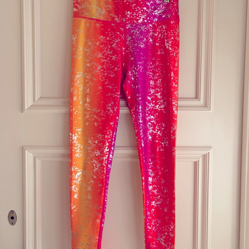 TEREZ balayage FOIL Glitter Shine full leggings S